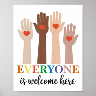 Idaho Teacher Iedereen is welkom hier uit de eerst Poster
