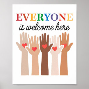 Idaho Teacher Iedereen is welkom hier uit de eerst Poster