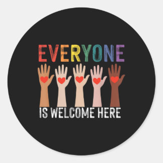 Idaho Teacher Iedereen is welkom hier uit de eerst Ronde Sticker