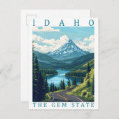 Idaho the Gem State Verenigde Staten Briefkaart (Voorkant / Achterkant)