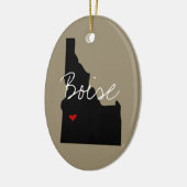 Idaho Town Keramisch Ornament (Links)