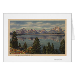 Idaho - Uitzicht van het Teton Range & Jackson Lak