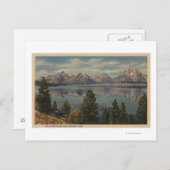 Idaho - Uitzicht van het Teton Range & Jackson Lak Briefkaart (Voorkant / Achterkant)