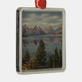 Idaho - Uitzicht van het Teton Range & Jackson Lak Metalen Ornament (Rechts)