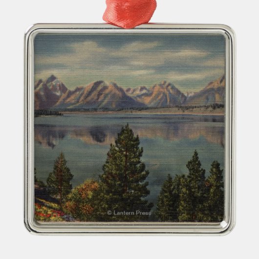 Idaho - Uitzicht van het Teton Range & Jackson Lak Metalen Ornament (Voorkant)