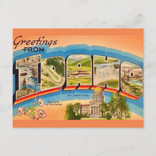 Idaho Vintage Ansichtkaart Briefkaart