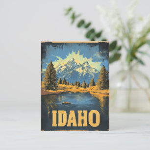 Idaho vintage reizen poster briefkaart