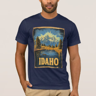 Idaho vintage reizen poster t-shirt