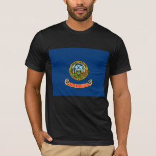 Idaho Vlag: de Edelsteen Staat, Amerika Mountain W T-shirt