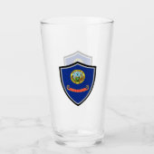 Idaho vlag glas (Voorkant)