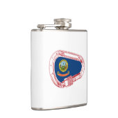 Idaho Vlag Klimaatkarabiner Heupfles (Rechts)