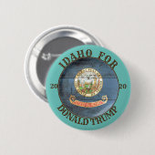 Idaho voor Donald Trump 2020 Ronde Button 5,7 Cm (Voorkant /achterkant)