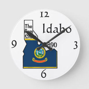 Idaho Wall Clock Ronde Klok