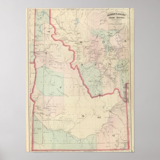 Idaho, Western deel Montana Poster (Voorkant)