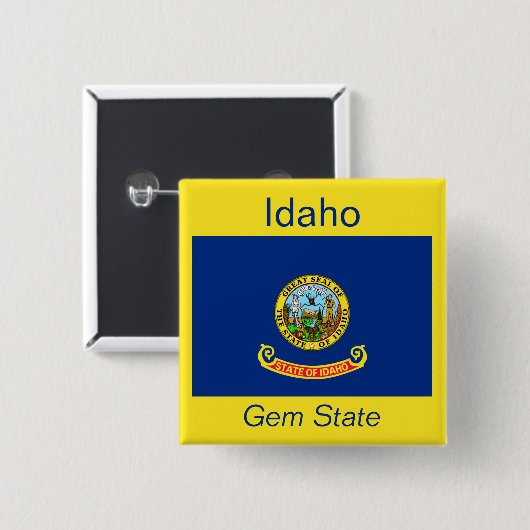 Idahoan Flag Button (Voorkant /achterkant)