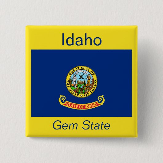 Idahoan Flag Button (Voorkant)