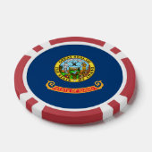 Idahoan Flag, Flag of Idaho Poker Chips (Enkel)