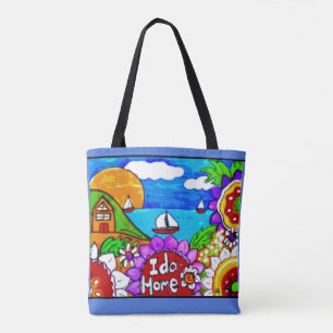 Idahome Lake scene, Idaho heet Ida Home Draagtas