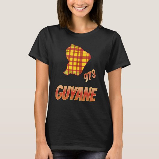 idea for Guyanese Madras map of Guyana T-shirt (Voorkant)