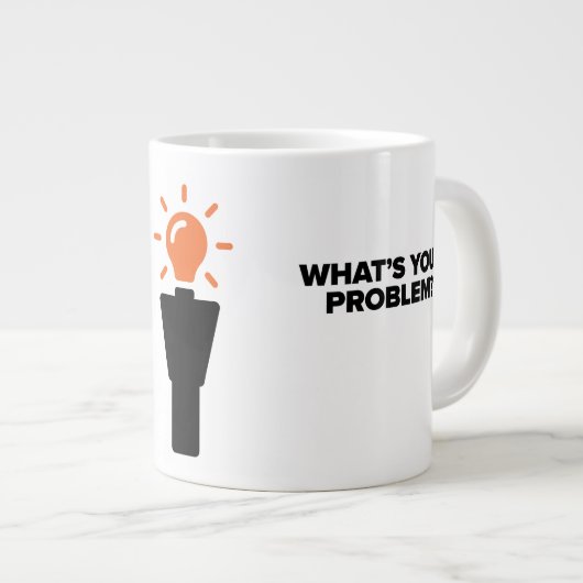 Idea Guy®| Déclaration de problème : Jumbo Mug (R) (Devant droit)