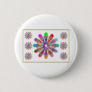 IDEAAL GIFT:  LUCKY7   SevenSTAR Chakra Collectie Ronde Button 5,7 Cm