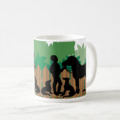 Ideaal voor Dierenvrienden en outdoor liefhebbers Koffiemok (Voorkant rechts)