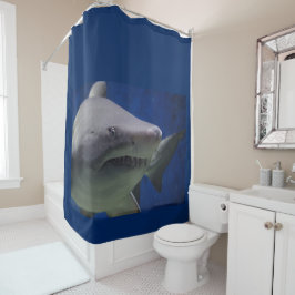 Ideaal voor Great White Shark Ocean Zee Shower Cur Douchegordijn
