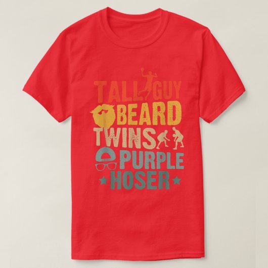 Ideaal voor kinderen Kerel Tall Man Beard Twins Pa T-shirt (Design voorkant)