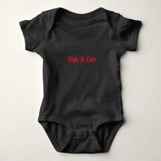Ideaal voor Personal Design Black Romper (Voorkant)