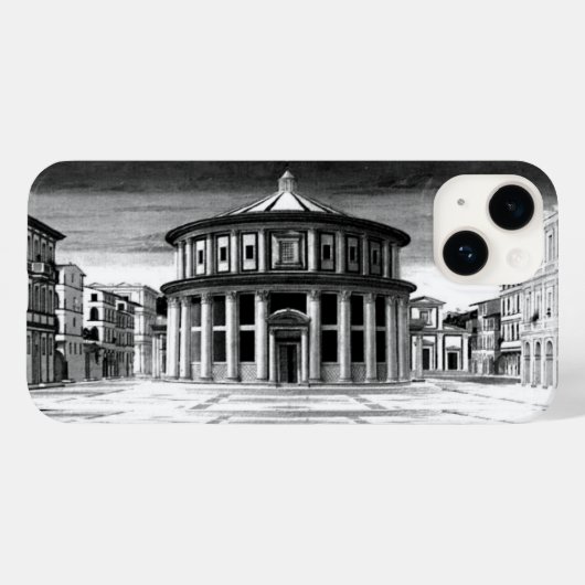 IDEAL CITY Renaissance Architecture Black White Case-Mate iPhone Case (Achterkant (horizontaal))