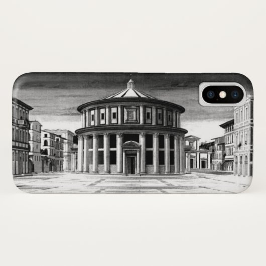IDEAL CITY Renaissance Architecture Black White Case-Mate iPhone Case (Achterkant (horizontaal))