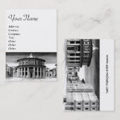 IDEAL CITY Renaissance Architecture Black White Visitekaartje (Voorkant / Achterkant)