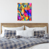 Idéal Llama Ride Huile Abstraite Sur Toile (Insitu(Chambre))