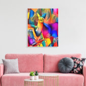 Idéal Llama Ride Huile Abstraite Sur Toile (Insitu(Salon))
