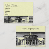 IDEALE CITY, felle platina metallic paper, zilver Visitekaartje (Voorkant / Achterkant)