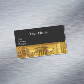 IDEALE CITY, renaissance Architecture / Gold Yello Magnetisch Visitekaartje (Voorbeeld)