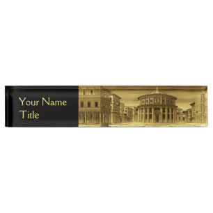 IDEALE CITY, renaissance Architecture / Gold Yello Naambordje