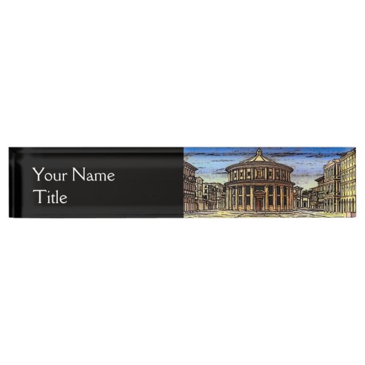 IDEALE CITY, renaissance Architecture Naambordje (Voorkant)