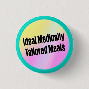 Ideale MTMs (Medisch Aangepaste Maaltijden) Kleine Ronde Button 3,2 Cm