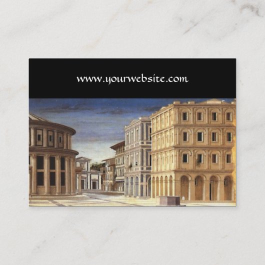 IDEALE STAD Renaissance Architectuur ,Architect Visitekaartje (Achterkant)