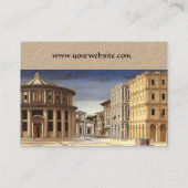 IDEALE STAD, Renaissance Architectuur Kraft-papier Visitekaartje (Achterkant)