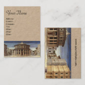 IDEALE STAD, Renaissance Architectuur Kraft-papier Visitekaartje (Voorkant / Achterkant)