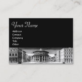 IDEALE STAD RENAISSANCE ARCHITECTUUR Zwart Wit Visitekaartje (Voorkant)