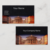 IDEALE STAD, renaissancearchitectuur, zwart papier Visitekaartje (Voorkant / Achterkant)