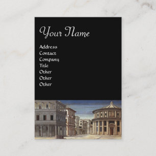 IDEALE STAD, zwart Visitekaartje