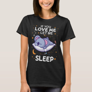 Idée cadeau animal mignon T-shirt koala endormi-pr