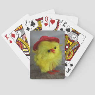 Idée cadeau cartes à jouer Poule de Pâques au chap