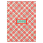 Idée cadeau de nappe de Noël monogrammée (Devant)