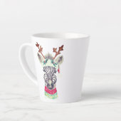 Idée cadeau de Noël moderne Latte Mug (Angle gauche)