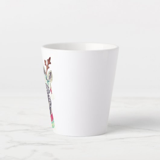 Idée cadeau de Noël moderne Latte Mug (Devant)